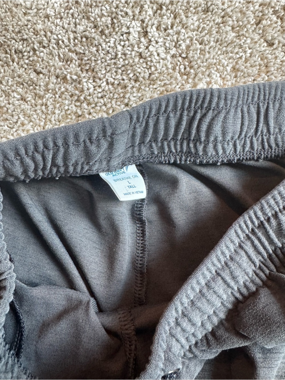 Women's Old Navy Jogger Pants Mid-Rise Pull On Drawstring Lounge Large Tall - Picture 7 of 9